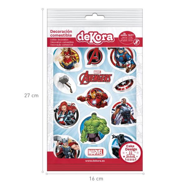 DeKora AVENGERS Oblaten Tortendesign Cupcakes Muffins